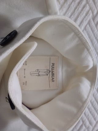 Abrigo blanco mujer
