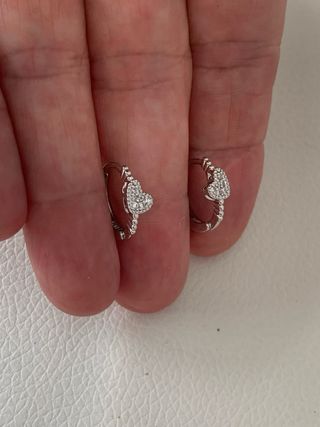 Pendientes Plata Corazón