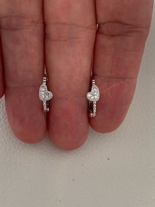 Pendientes Plata Corazón