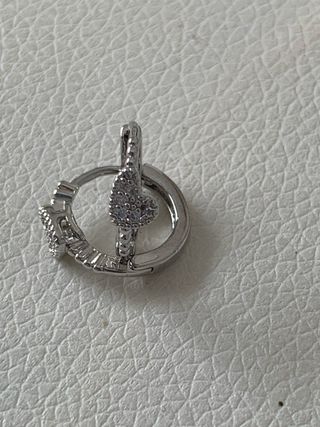 Pendientes Plata Corazón