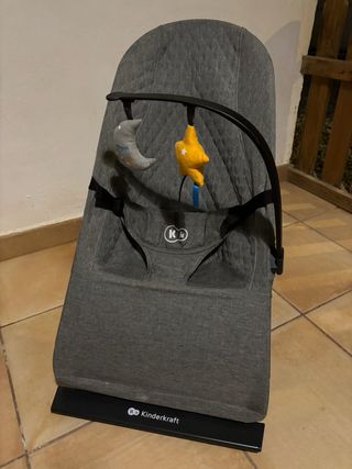 Hamaca para bebé Kinderkraft gris
