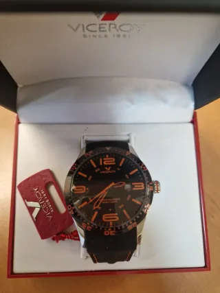 Reloj Viceroy Negro Naranja Hombre a estrenar