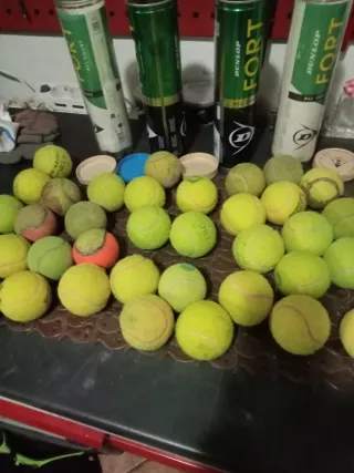 37 Palline da tennis usate