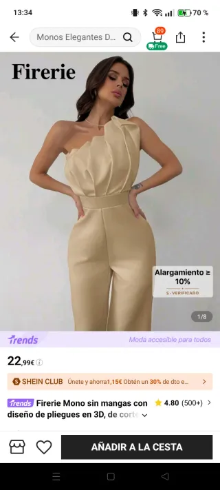 Mono elegante Firerie beige