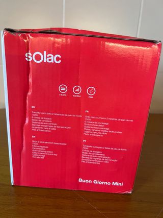 Tostadora Solac Buon Giorno Mini