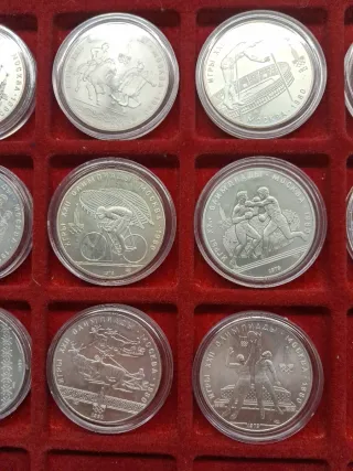 14 Monedas XXII Olimpiadas Moscú 1980