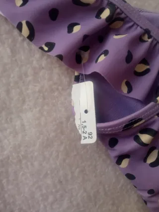 2 Bañadores niña estampado leopardo