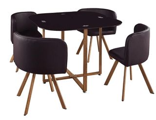 Mesa Comedor Cristal Templado + 4 Sillas