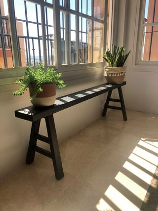 Zara Home Banco decorativo madera oscura