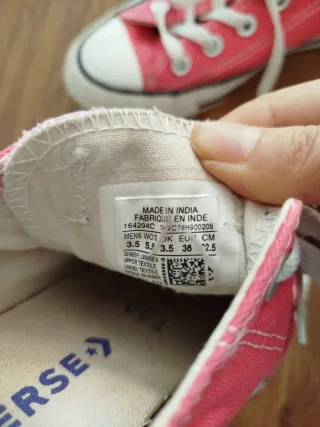 Zapatillas Converse Rojas Rosas Talla X