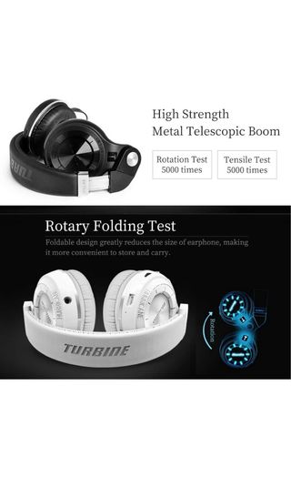 Bluedio Auriculares Bluetooth Plegables Plata