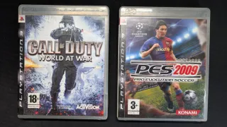 Lote PS3: Call of Duty y PES 2009(Caja)