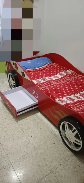 Cama Coche Rojo F1 Infantil