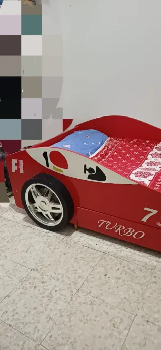 Cama Coche Rojo F1 Infantil