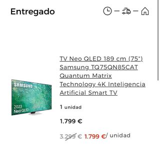 TV Samsung Neo QLED 75 189 cm