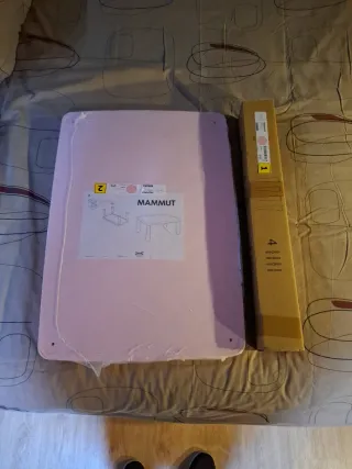 Mesa Infantil IKEA Mammut Rosa