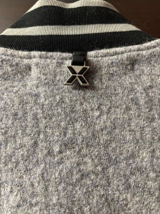 Giubbotto college Richmond grigio/nero