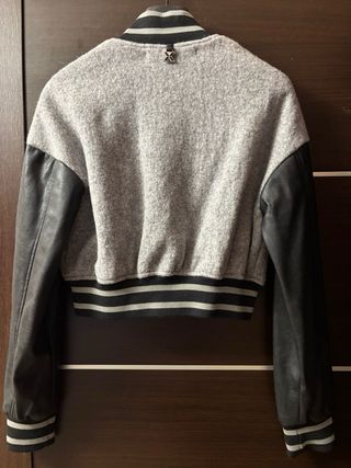 Giubbotto college Richmond grigio/nero