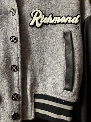 Giubbotto college Richmond grigio/nero