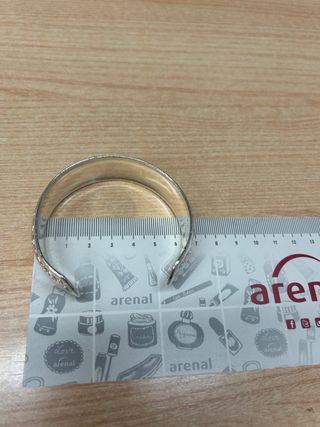 Pulsera aleación de zinc plateada