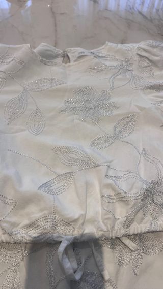 Conjunto Zara 12-13 años bordado