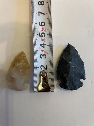 Set 3 Punte di Freccia Artigianali in Selce