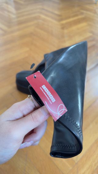 Botas altas negras plataforma