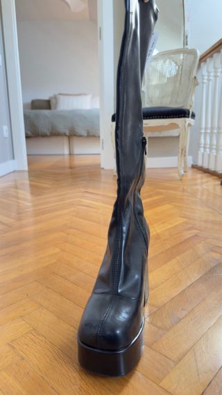 Botas altas negras plataforma