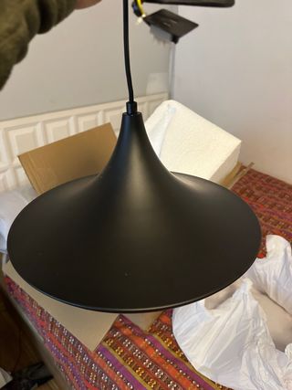 Lámpara colgante Sklum negra