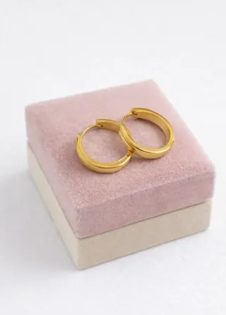 Pendientes Aro Pequeño Chapado Oro 18k