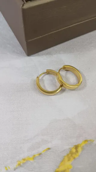 Pendientes Aro Pequeño Chapado Oro 18k