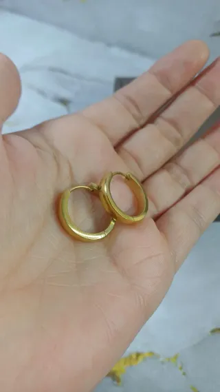 Pendientes Aro Pequeño Chapado Oro 18k