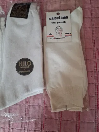 6 Pares Calcetines Blancos