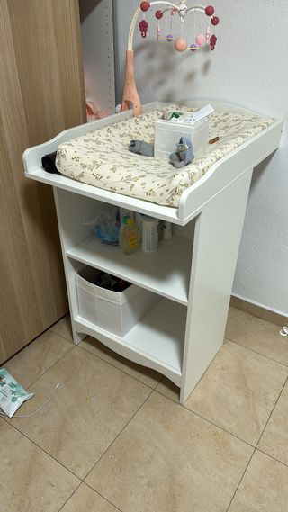 Cambiador bebé blanco