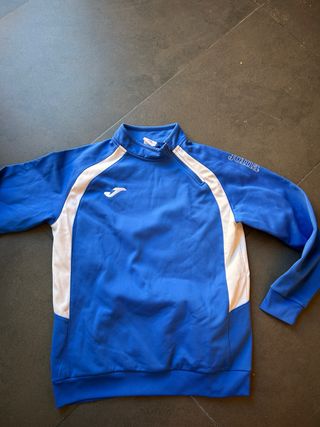 Sudadera Joma Azul y Blanca Talla XS
