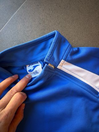Sudadera Joma Azul y Blanca Talla XS