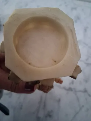 Candelabro Ángel Beige y Rosa