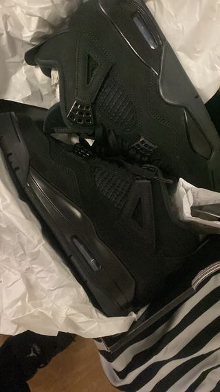 Nike Air Jordan 4 Negro Verde 3