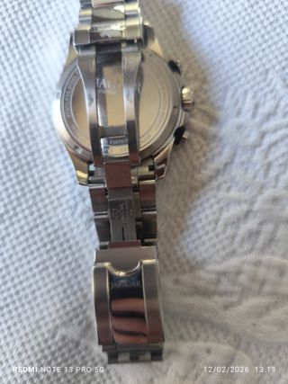 Reloj Jaguar Cronógrafo Negro/Plateado