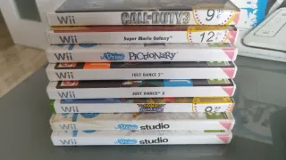 Lote Consola Wii + Juegos y Accesorios