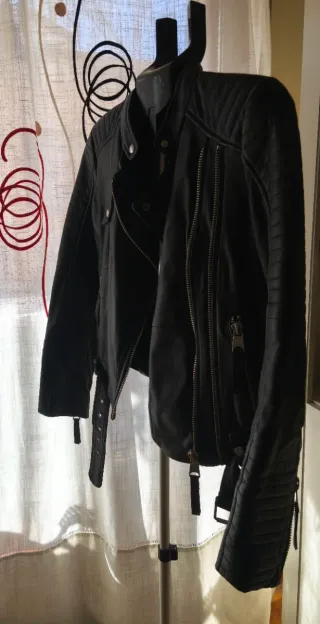 Chaqueta cuero Zara Talla S