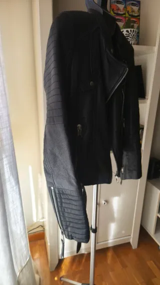 Chaqueta cuero Zara Talla S