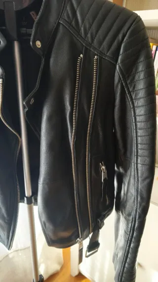 Chaqueta cuero Zara Talla S