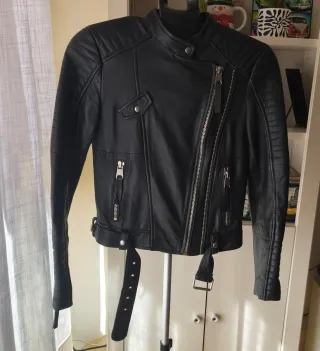 Chaqueta cuero Zara Talla S