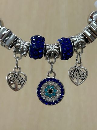 Pulsera Acero Ajustable con Dijes