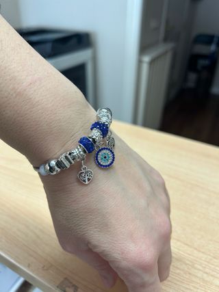 Pulsera Acero Ajustable con Dijes