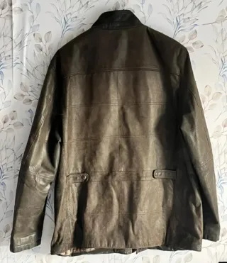 Chaqueta de piel Charles Dastier Marrón