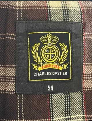Chaqueta de piel Charles Dastier Marrón