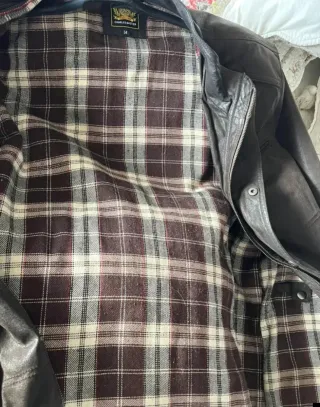 Chaqueta de piel Charles Dastier Marrón