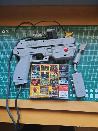 Pistola Namco PS1 + Time Crisis PAL